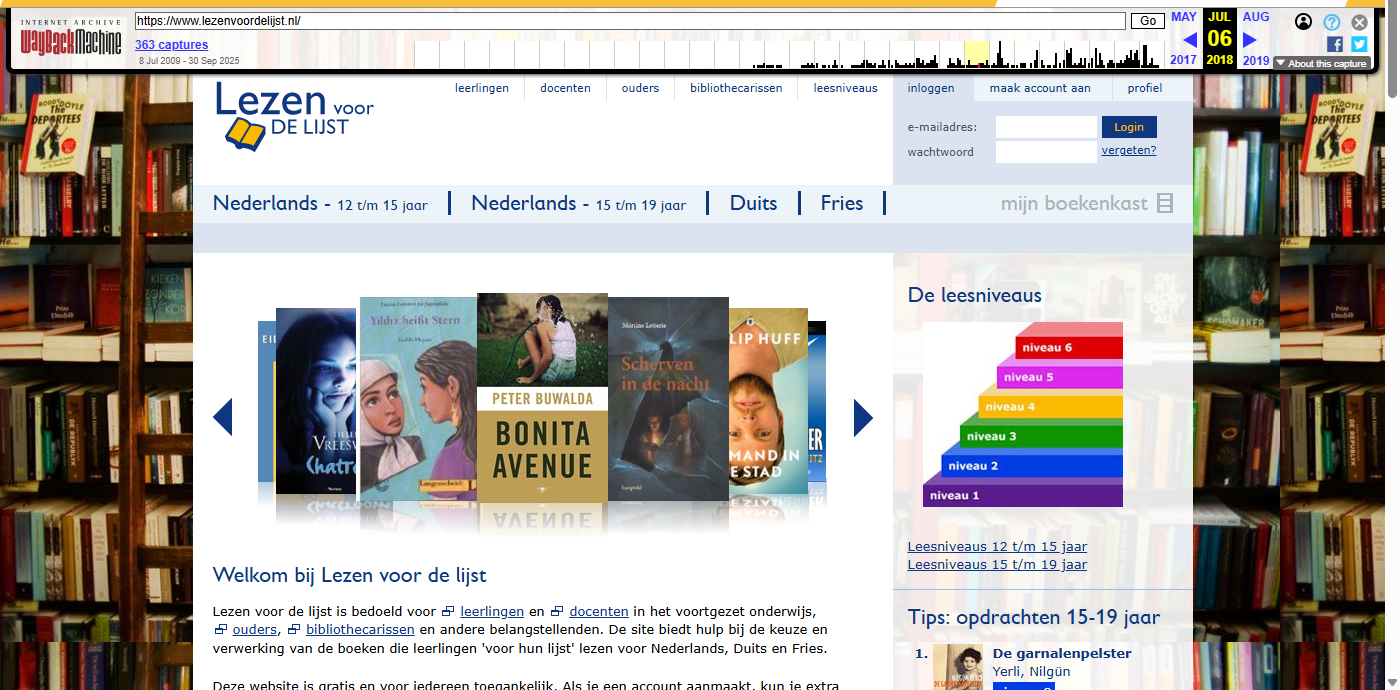 LezenVoorDeLijst.nl screenshot